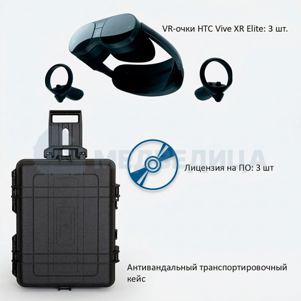 Мобильный класс виртуальной реальности EDUBLOCK XR (VR-3)